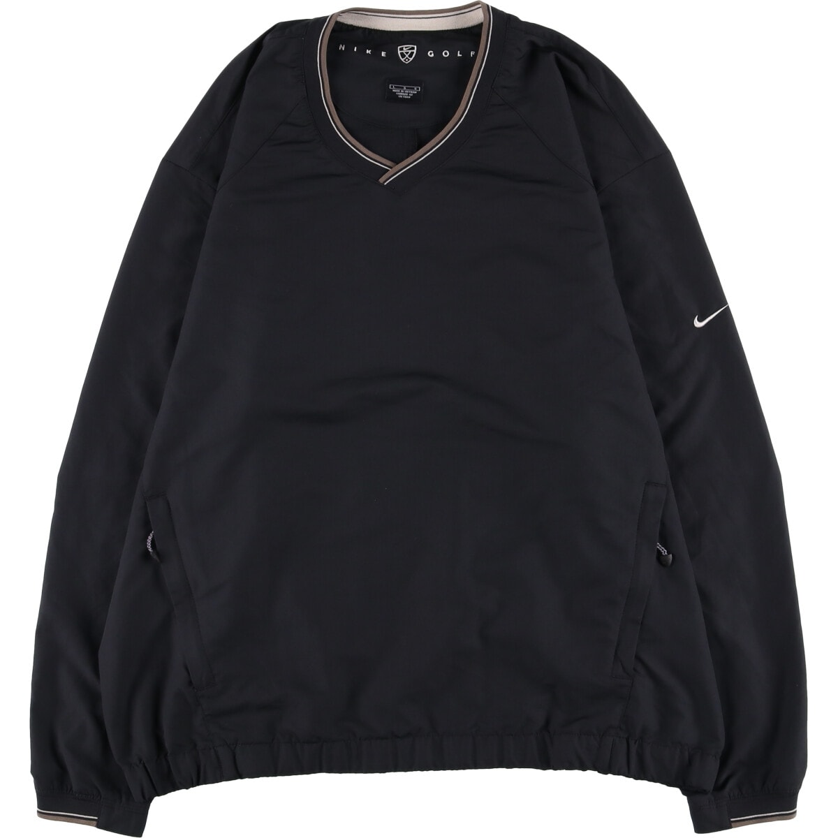 古着 ナイキ NIKE GOLF ゴルフ Vネック ウォームアッププルオーバー メンズL相当/eaa527243