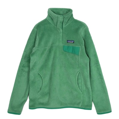 patagonia パタゴニア ジャケット 25442SP15 リツール スナップT ハーフスナップ プルオーバー フリースジャケット ライトグリーン系 XS【中古】