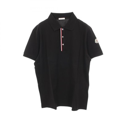 モンクレール MONCLER ポロシャツ 衣料品 トップス コットン メンズ ブラック系 【中古】