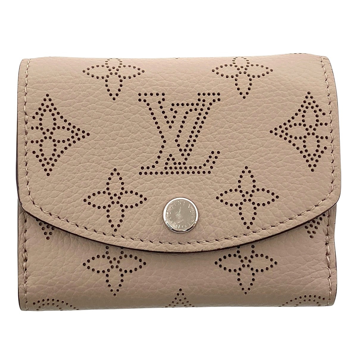 LOUIS VUITTON ルイ・ヴィトン ポルトフォイユ イリス XS 二つ折り財布 M82437 モノグラムマヒナ ベージュ  レディース【中古】