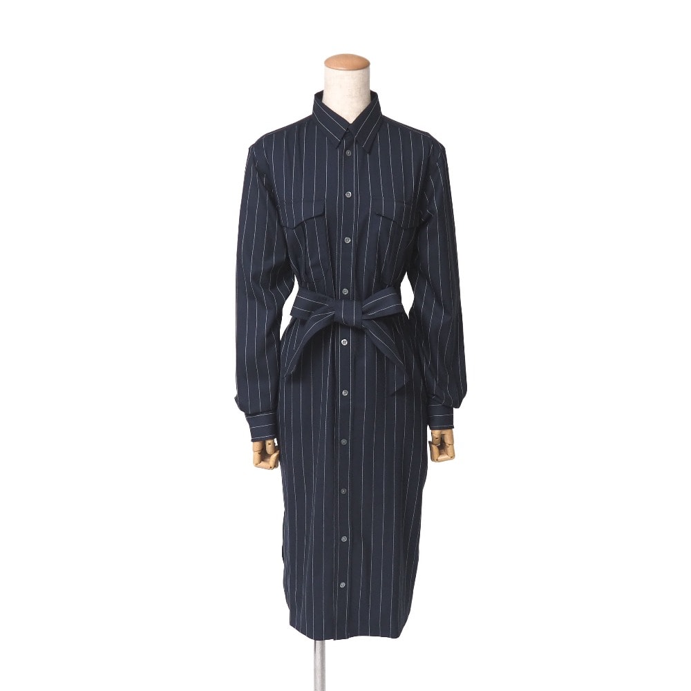 ■美品■RALPH LAUREN ラルフローレン ワンピース サイズ6 ストライプ柄 シャツ ワンピース ブランド古着【中古】20260827/RB0610