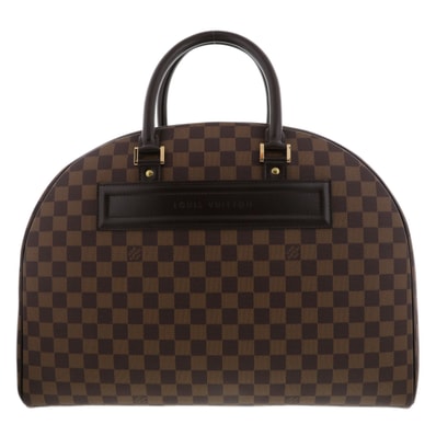 LOUIS VUITTON ルイ・ヴィトン ダミエ ノリータ24 ハンドバッグ ボストンバッグ N41454 レザー ブラウン ユニセックス【中古】