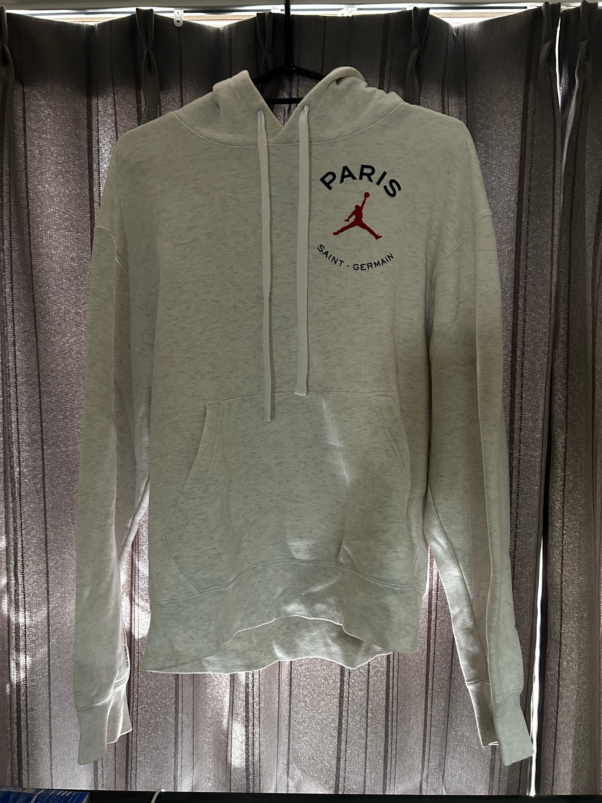 Jordan Paris Saint-Germain Fleece Pullover L/S Hoodie "Grey"