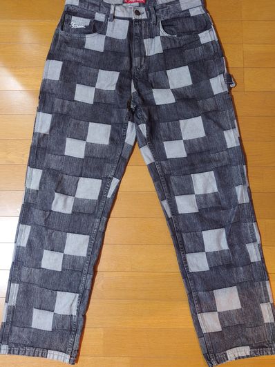Supreme Patched Denim Painter Pant "Black"