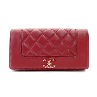 シャネルマドモアゼル マトラッセ長財布 レディース