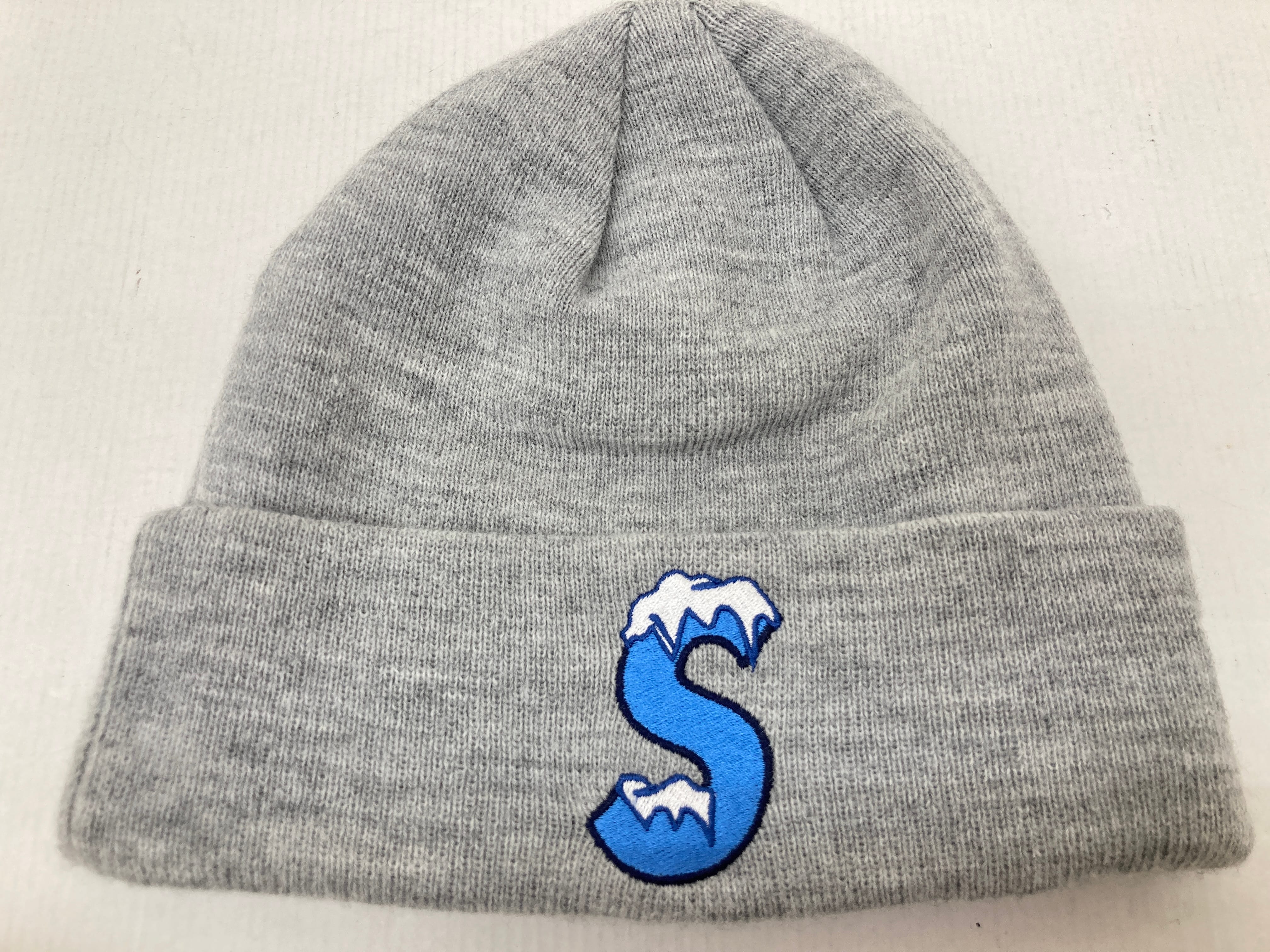 Supreme New Era S Logo Beanie "Heather Grey" (20FW)