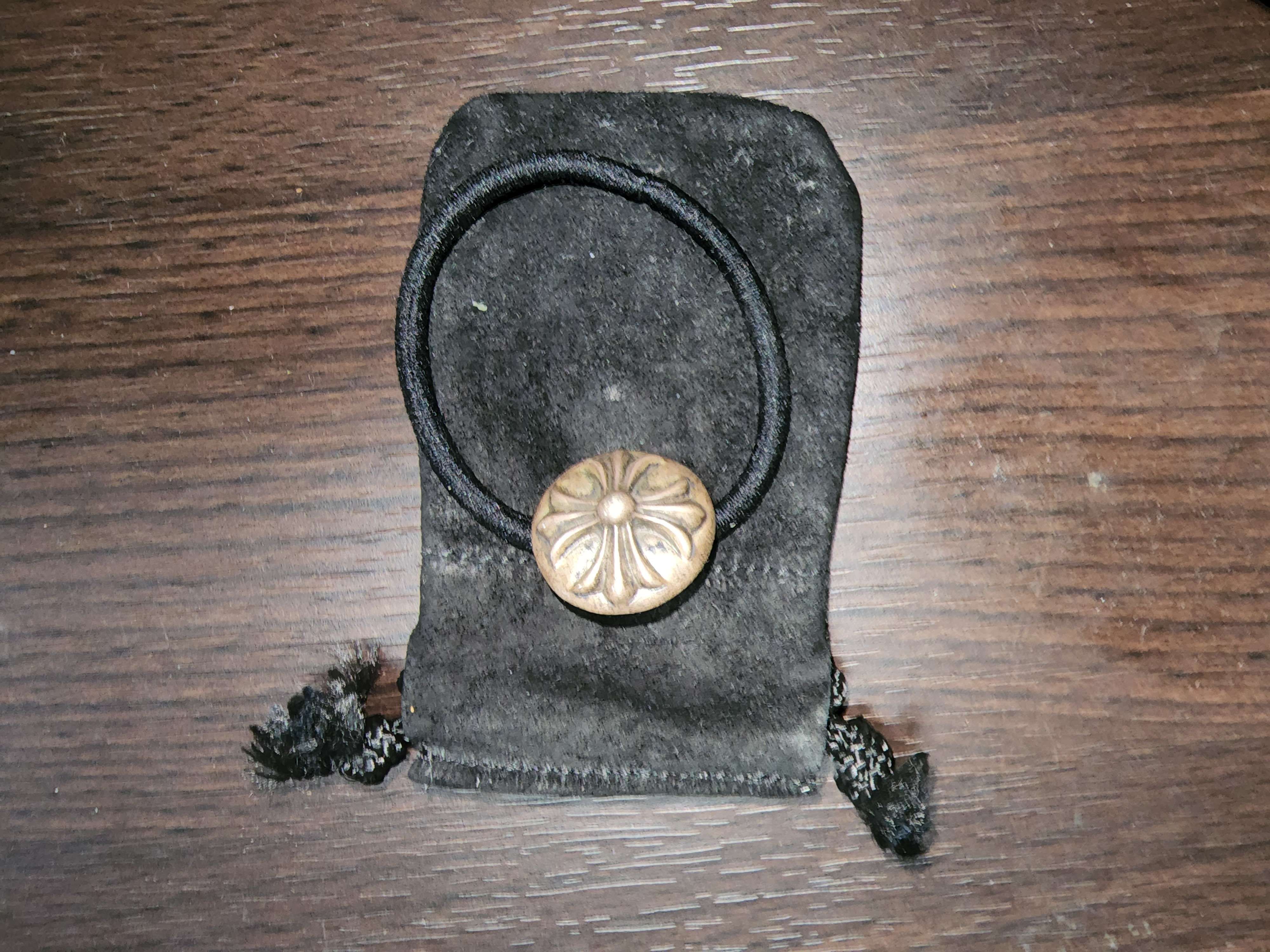 Chrome Hearts Hair Band # 2 Cross Bracelet "Black"