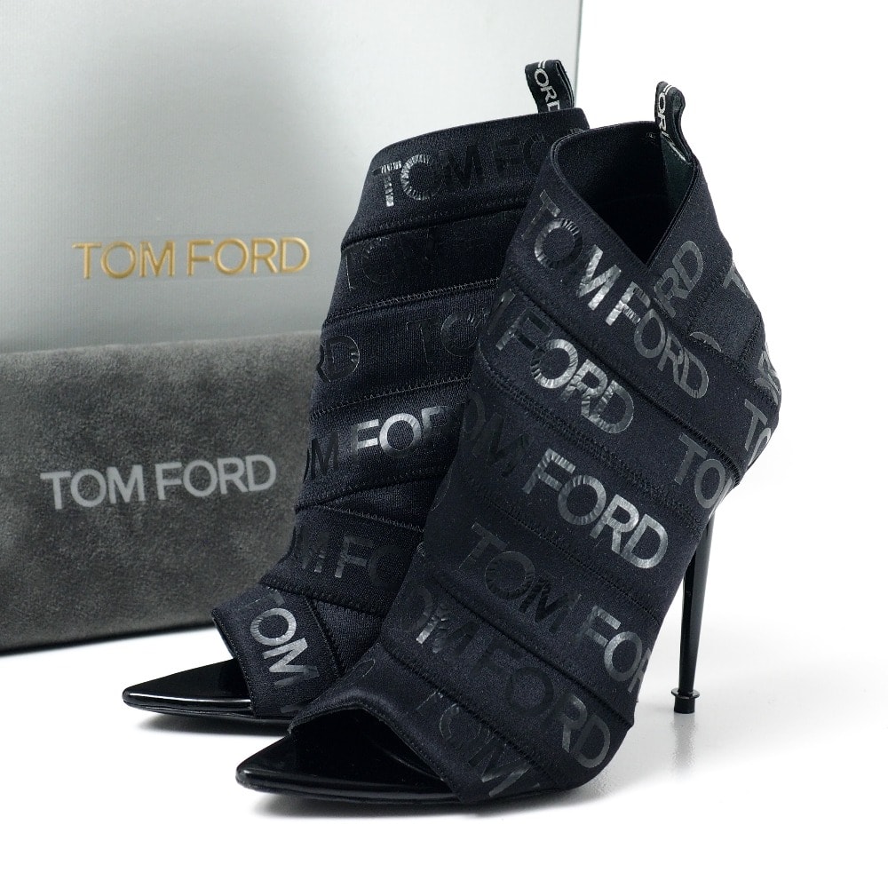 TOM FORD トムフォード サンダル サイズ37 オープントゥ ブーティ 靴 イタリア製 ブランド古着【中古】20260401/RA8722