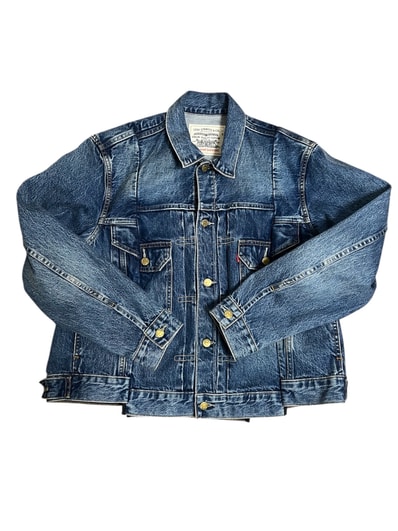 sacai x LEVI'S Men's Denim Jacket "Blue" 25-03708M / 0035I-0002