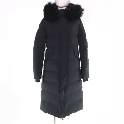 極美品 ピレネックス ダウンコート DEYTI ブラック レディース 34