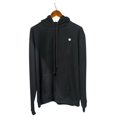 Chrome Hearts Miami Exclusive Cemetery Cross Vertical Logo Hoodie "Black"