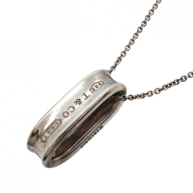 【6jgb0122】ティファニー ネックレス ナロー/ループ オーバル シルバー925【中古】レディース