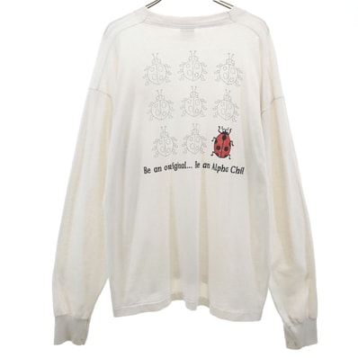 FRUIT OF THE LOOM フルーツオブザルーム 90s 00s BEST USA製 オールド 長袖 Tシャツ XL ホワイト系 ロンT