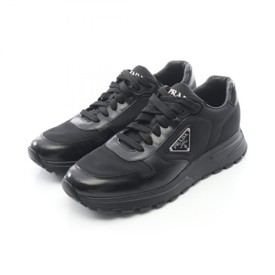 プラダ PRADA Re-Nylon スニーカー 靴 ナイロン レザー メンズ ブラック系 【中古】