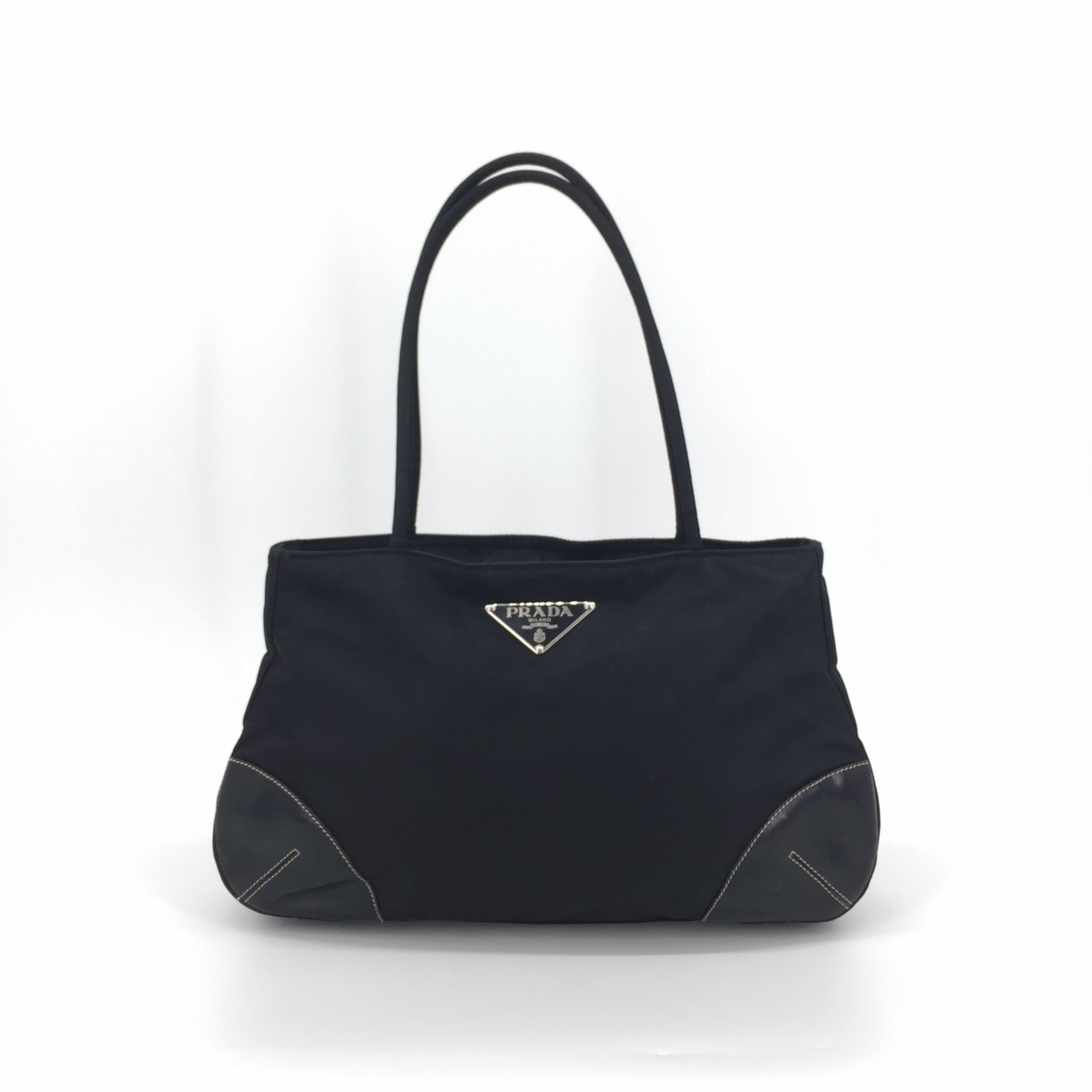 PRADA(プラダ) テスートイージー シルバーロゴ BR1042 トートバッグ ブラック