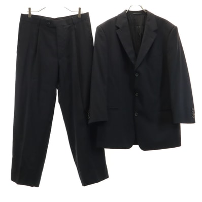 HUGO BOSS ヒューゴボス ストライプ柄 スーツ 上下セットアップ 52 ブラック
