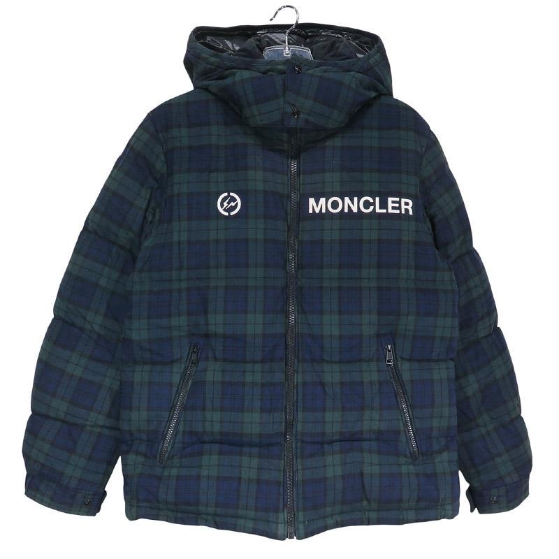 MONCLER GENIUS モンクレール ジーニアス x Fragment Design フラグメント デザイン 20AW MAYAK GIUBBOTTO F209U1A50840 549XX チェック ダウン ジャケット サイズ1 アウター