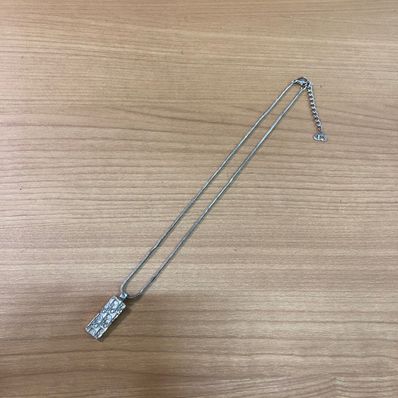 クリスチャンディオール ネックレス トロッター柄 プレートネックレス