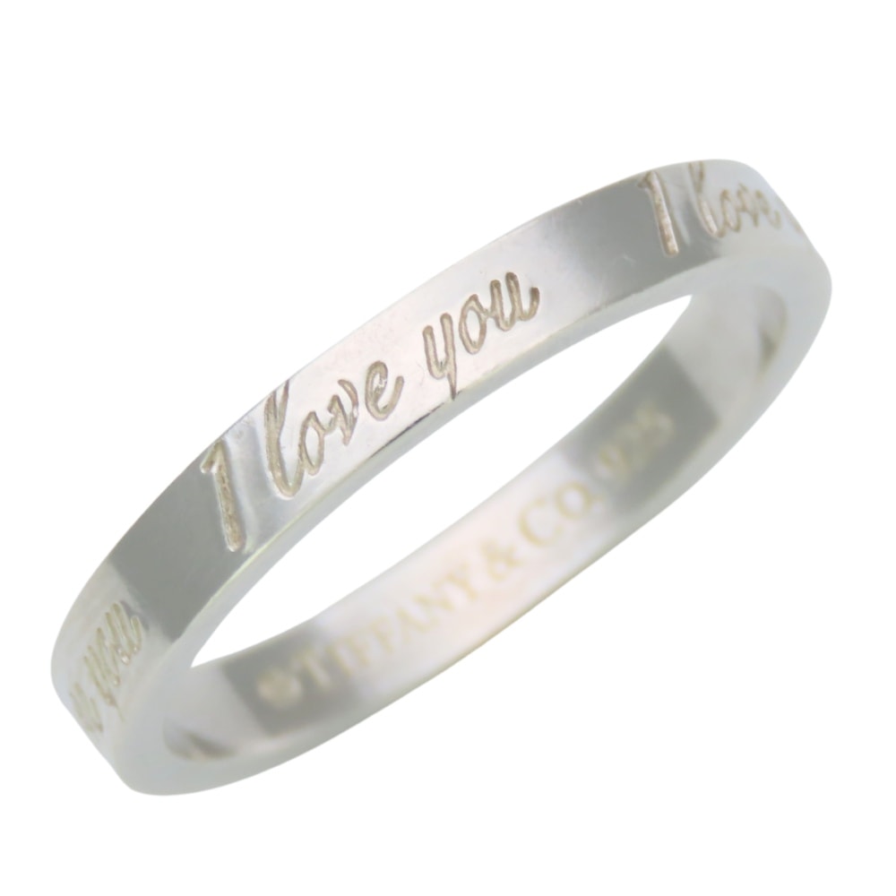 【中古】 ティファニー リング・指輪 I LOVE YOU シルバー925 約2.4g シルバー アクセサリー レディース 女性 TIFFANY&Co.