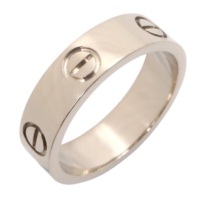 カルティエ CARTIER ラブリング リング・指輪 ジュエリー K18WG(ホワイトゴールド) メンズ レディース シルバー系 B4022656 【中古】