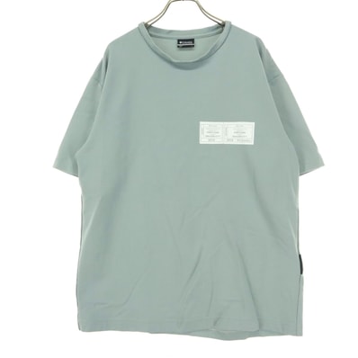 Columbia コロンビア ロゴプリント 半袖 Tシャツ L グレー系