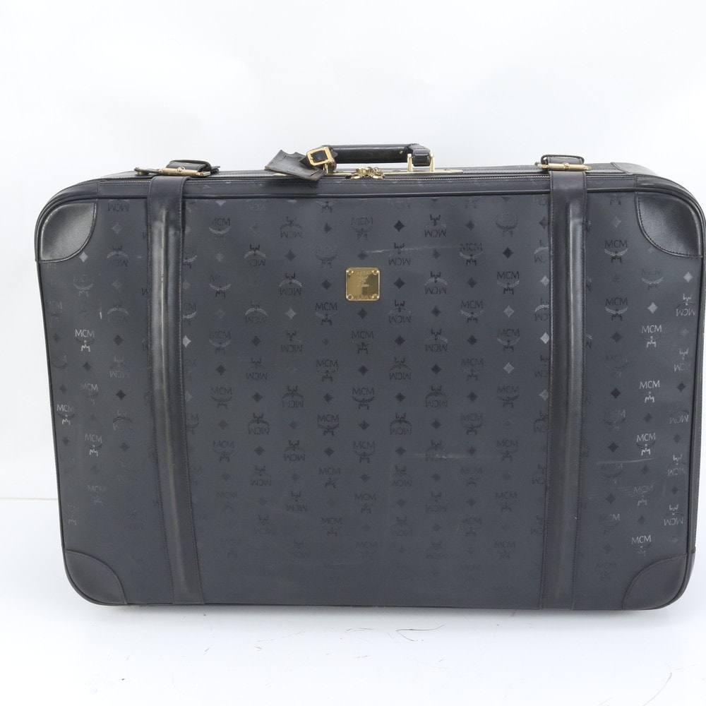 MCM エムシーエム ヴィセトスボストン バッグ レザー×キャンバス