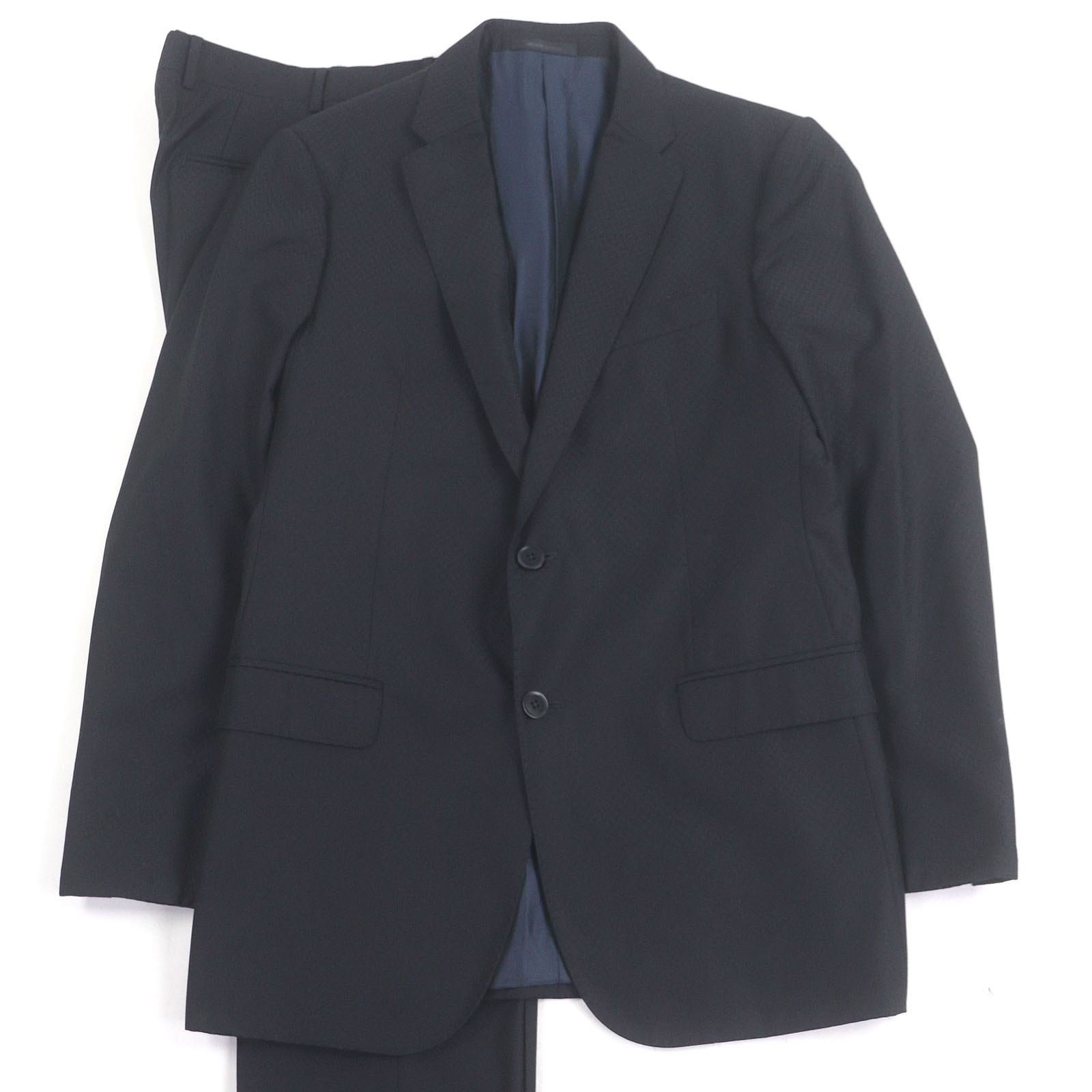 美品 アルマーニコレッツォーニ スーツ ネイビー メンズ 48