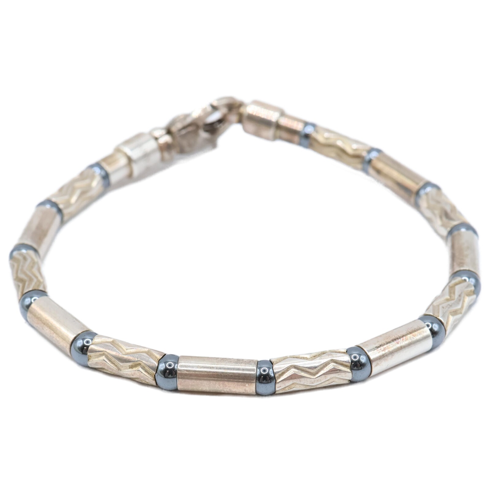 ティファニー アズテック ジグザグ ブレスレット 925 22.6g シルバー