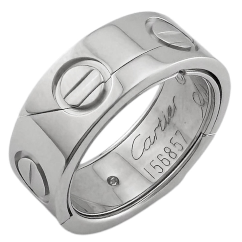 カルティエ アストロラブ リング 指輪 9号 18金 K18ホワイトゴールド レディース CARTIER  中古