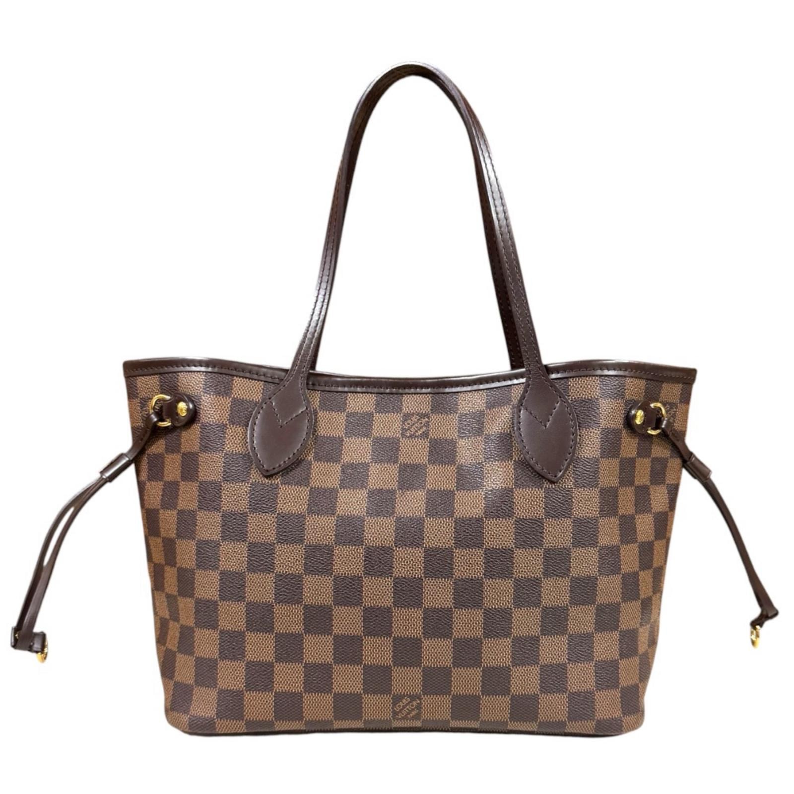 ルイヴィトン ネヴァーフルPM ダミエ トートバッグ ダミエキャンバス N51109 ブラウン レディース LOUIS VUITTON  中古