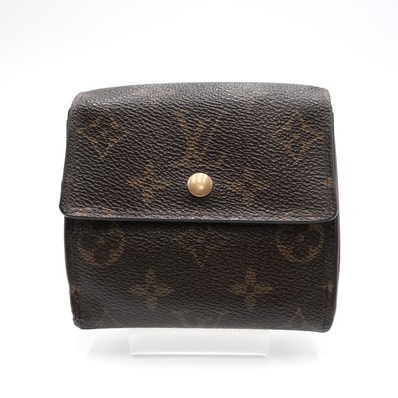 LOUIS VUITTON(ルイ ヴィトン)ポルトモネ・ビエ カルト クレディ ヴィンテージ 三つ折り財布 モノグラム ブラウン ゴールド金具 レディース【中古】