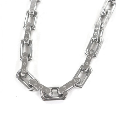 美品 ルイヴィトン ネックレス チェーンモノグラム シルバー