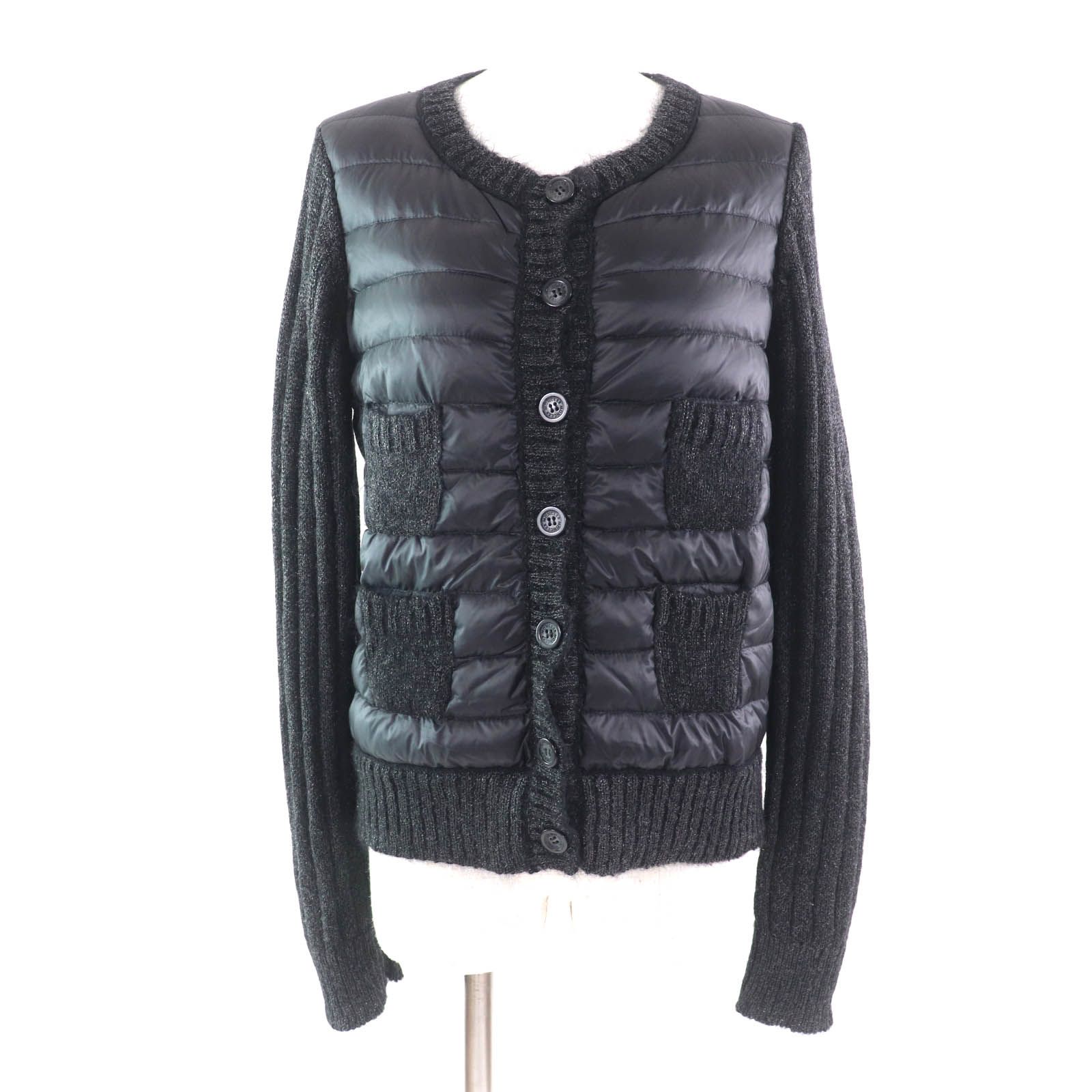 モンクレール カーディガン MAGLIONE ダークグレー レディース M