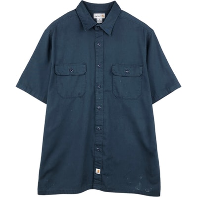 古着 カーハート Carhartt 半袖 ワークシャツ ボックスシャツ メンズXL相当/eaa658070