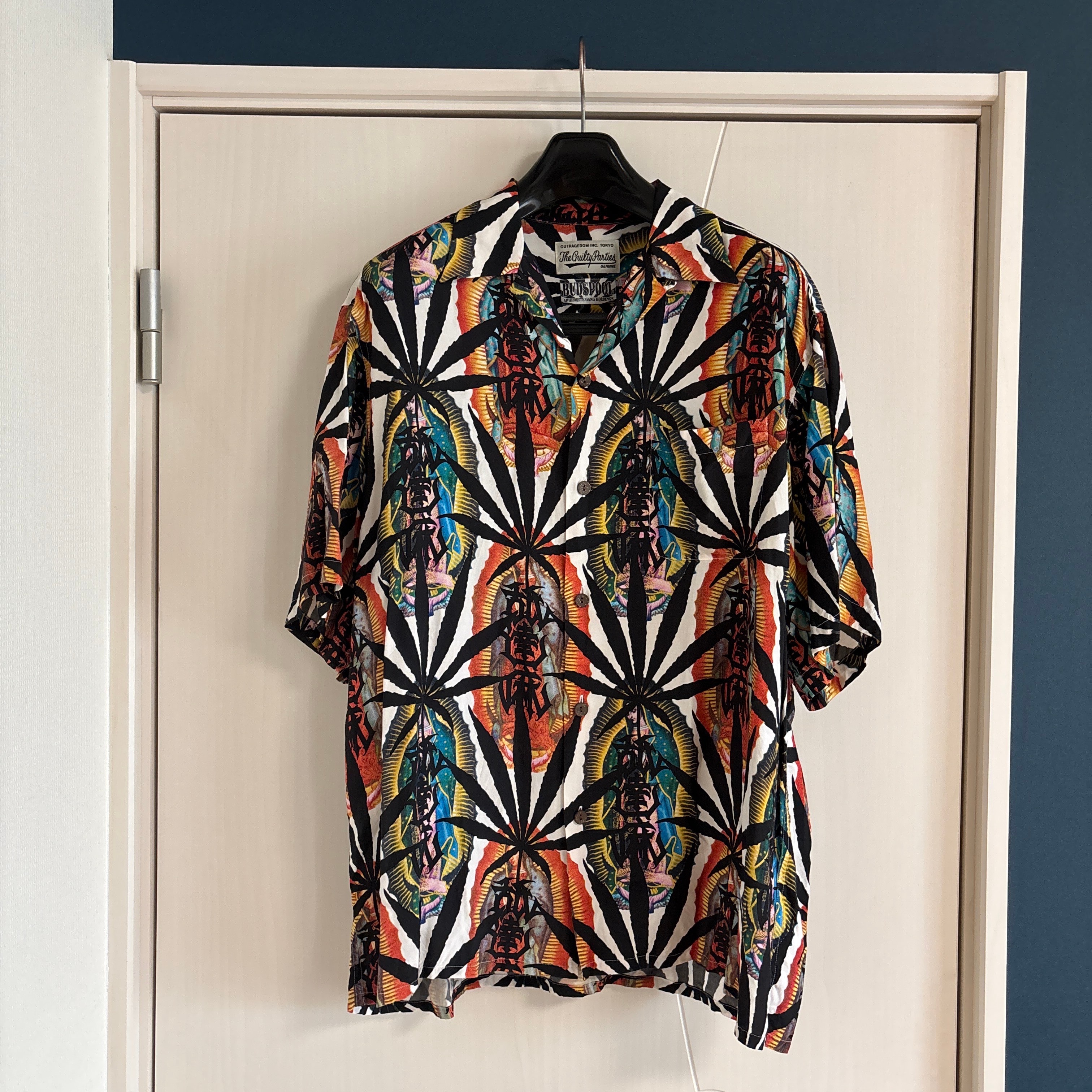 NAMEDARUMA X WACKO MARIA ALOHA SHIRT MARIJUANA "White"