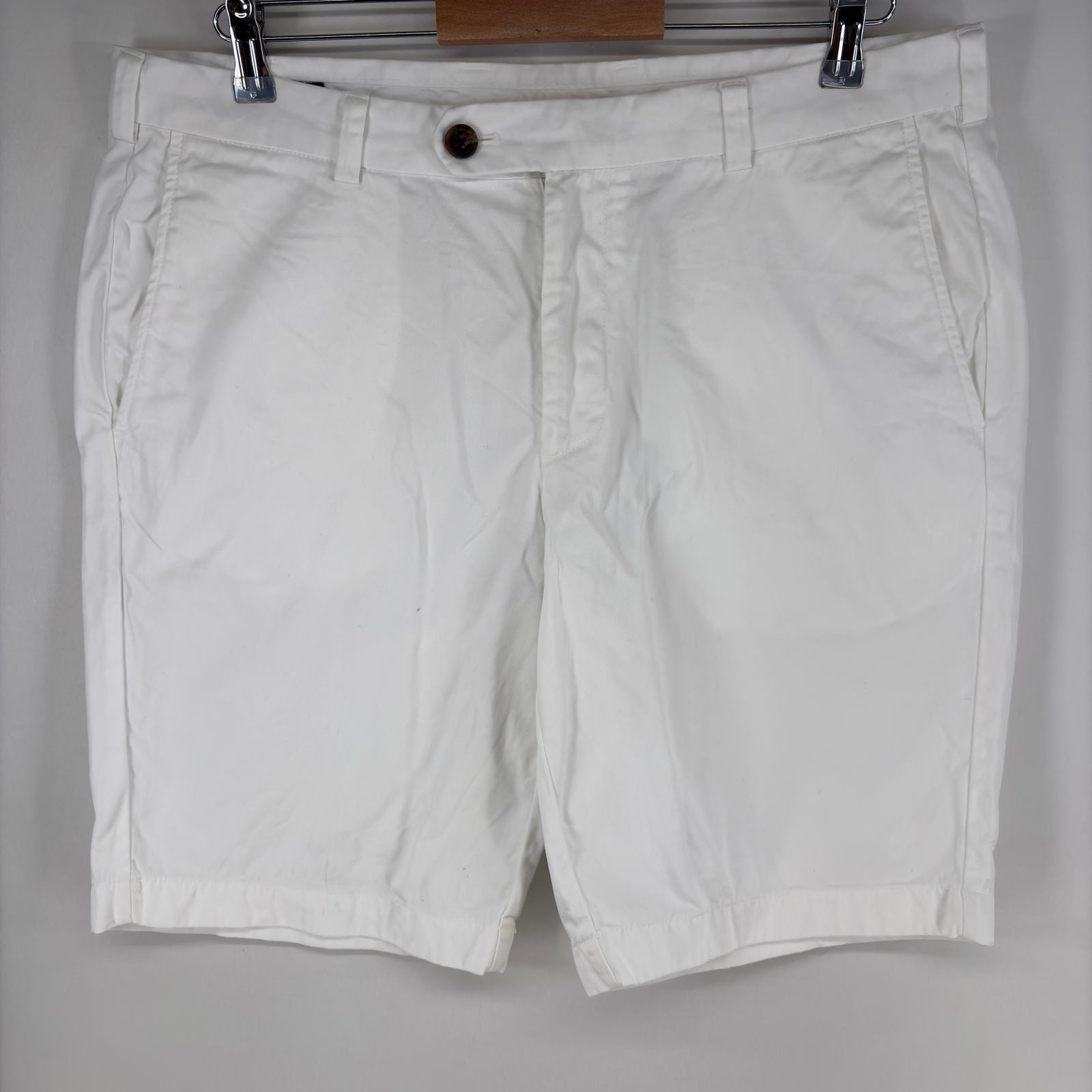 古着 ブルックスブラザーズ Brooks Brothers パンツ チノ ジップフライ ショーツ ハーフ 半ズボン w36  ホワイト系 無地 メンズ