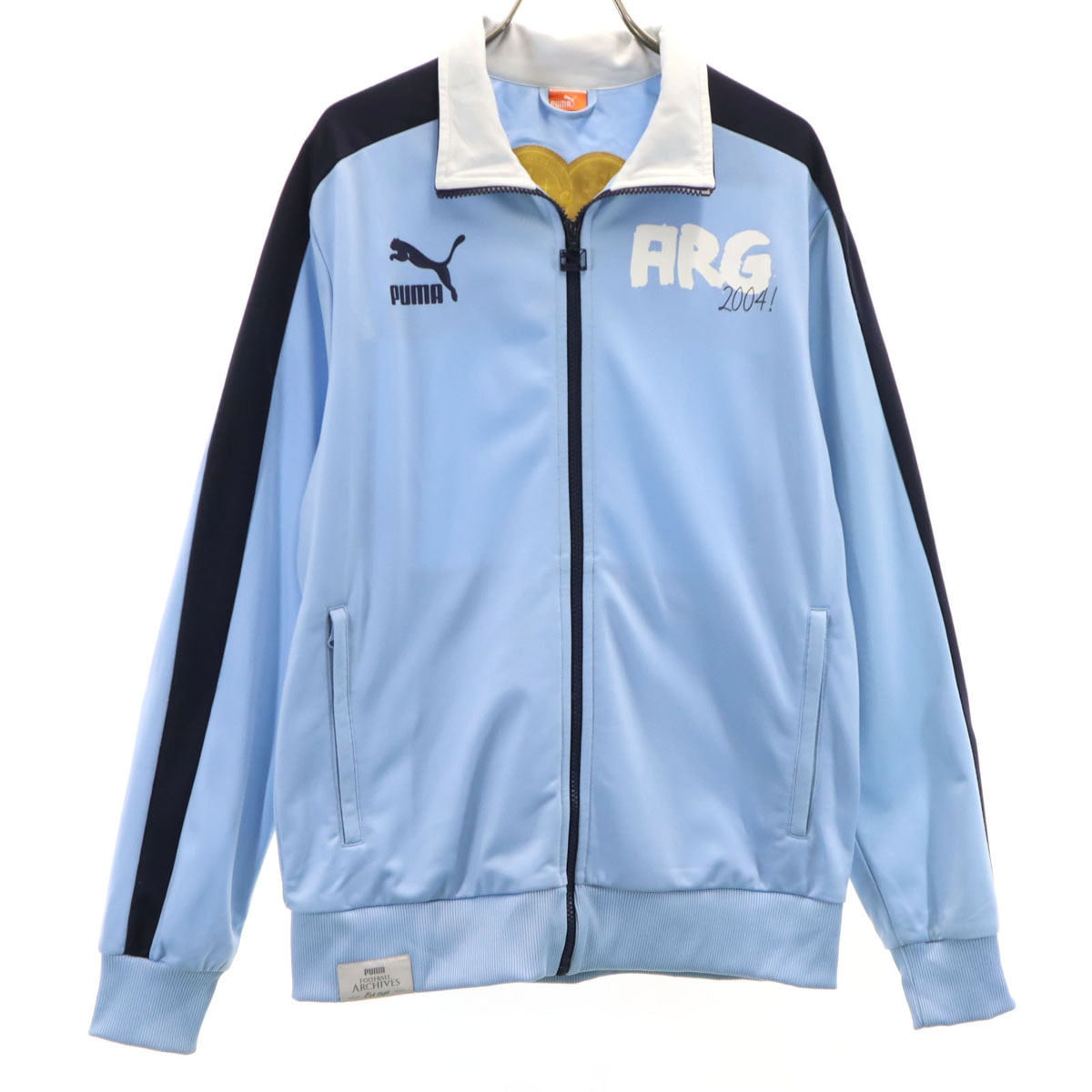 PUMA プーマ トラックジャケット M 水色 ジャージ