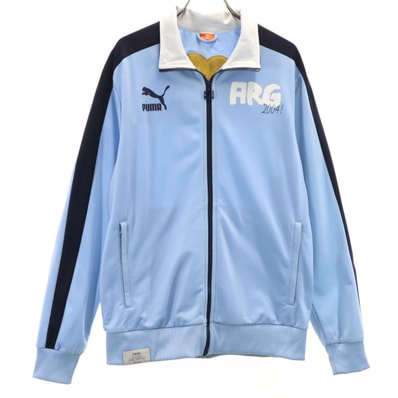 PUMA プーマ トラックジャケット M 水色 ジャージ