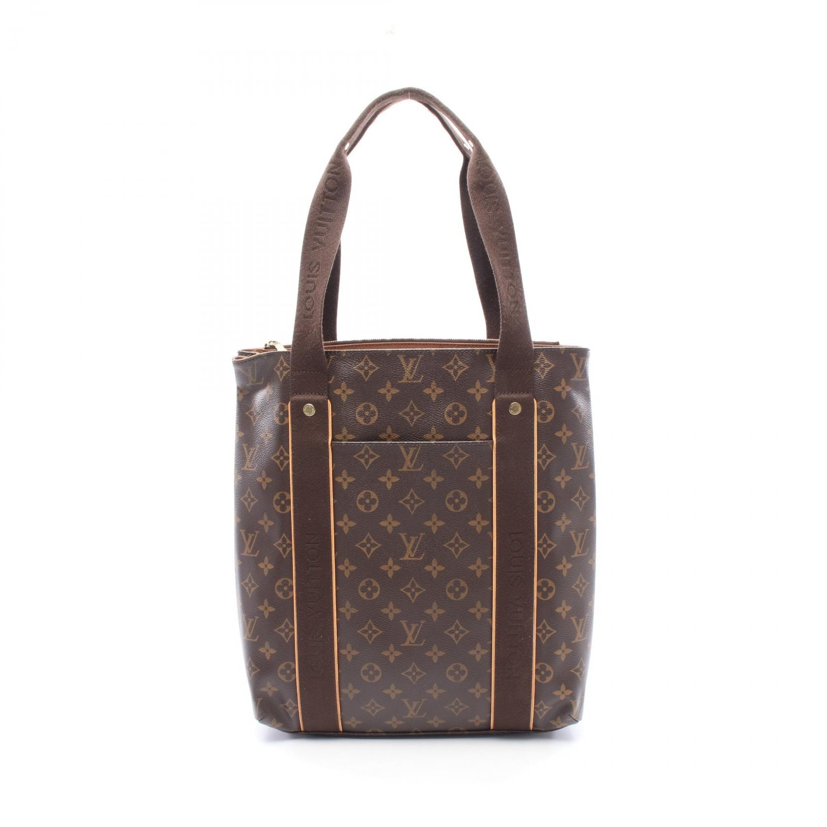 ルイ・ヴィトン LOUIS VUITTON カバ ボブール トートバッグ バッグ PVCコーティングキャンバス レザー モノグラム メンズ レディース ブラウン系 M53013 【中古】