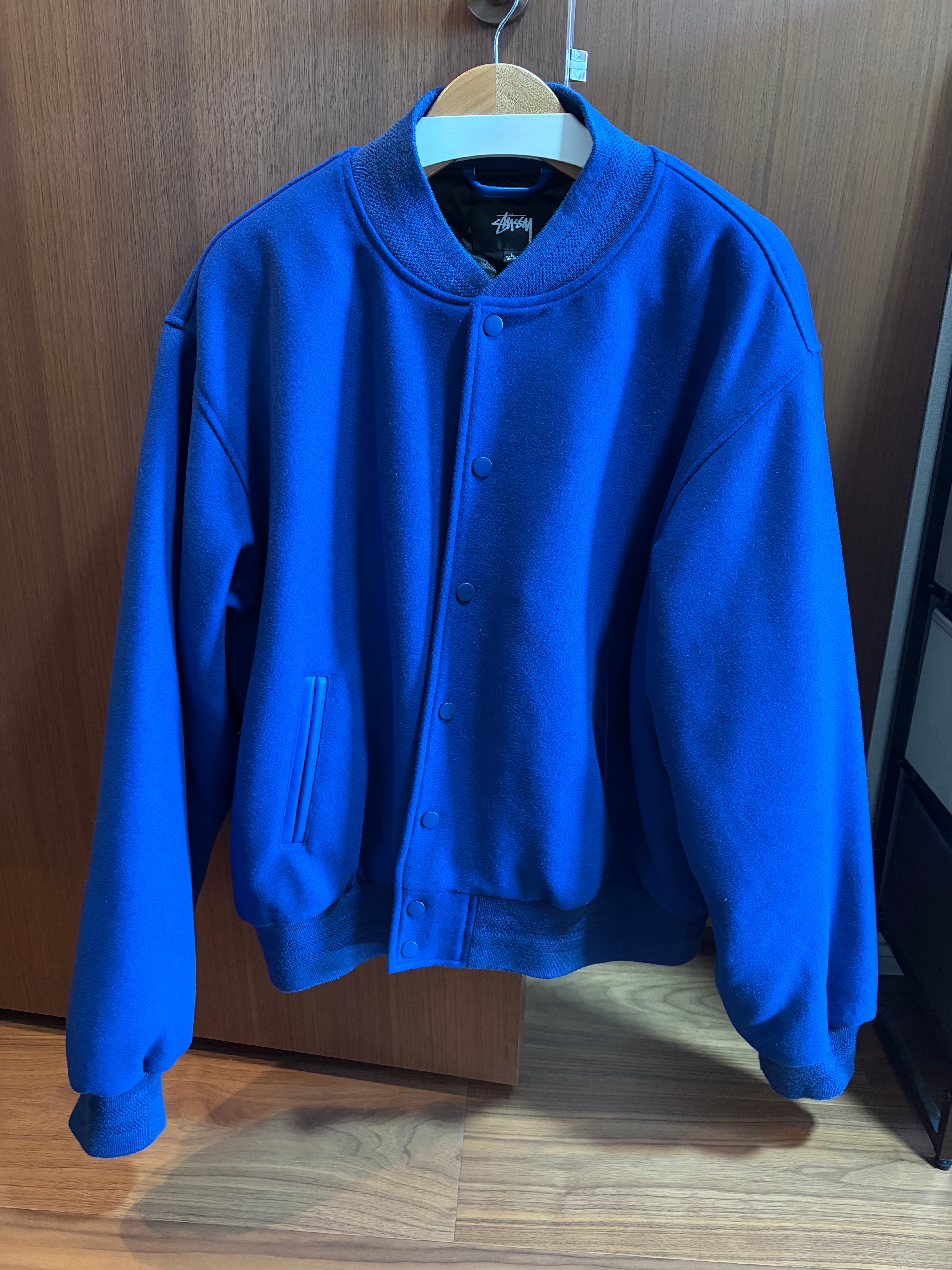 Stussy Sport Melton Varsity Jacket "Royal"