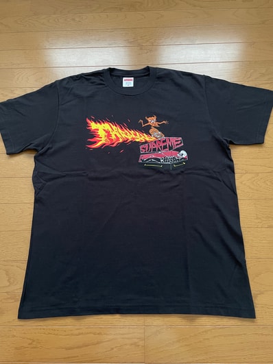 Supreme x Thrasher Back Tail Tee "Black"