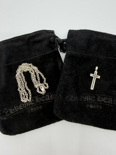 Chrome Hearts Small Maple Thorpe Cross Pendant Top "Silver"