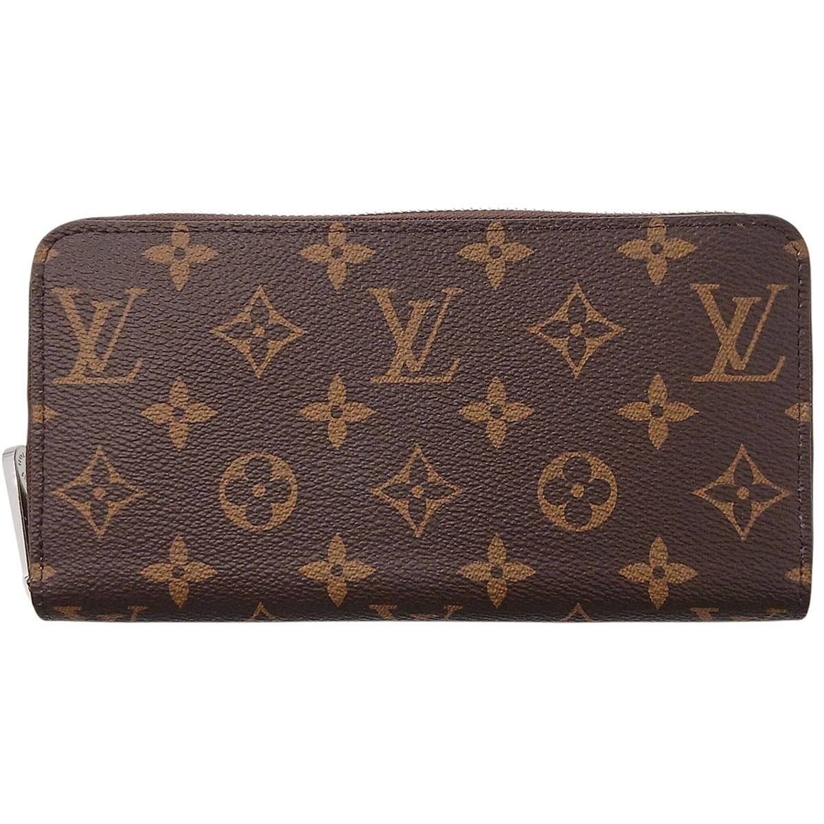 LOUIS VUITTON ルイ・ヴィトン ジッピー ウォレット モノグラムキャンバス 長財布 M11776 キャンバス ブラウン ウォッシュドブルー レディース【中古】