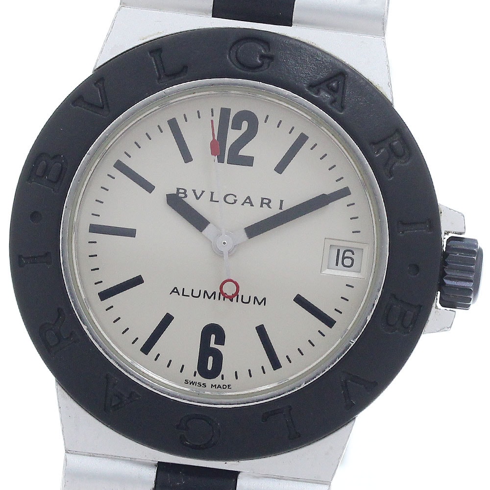 ブルガリ アルミニウム デイト AL32A クォーツ ボーイズ 【中古】