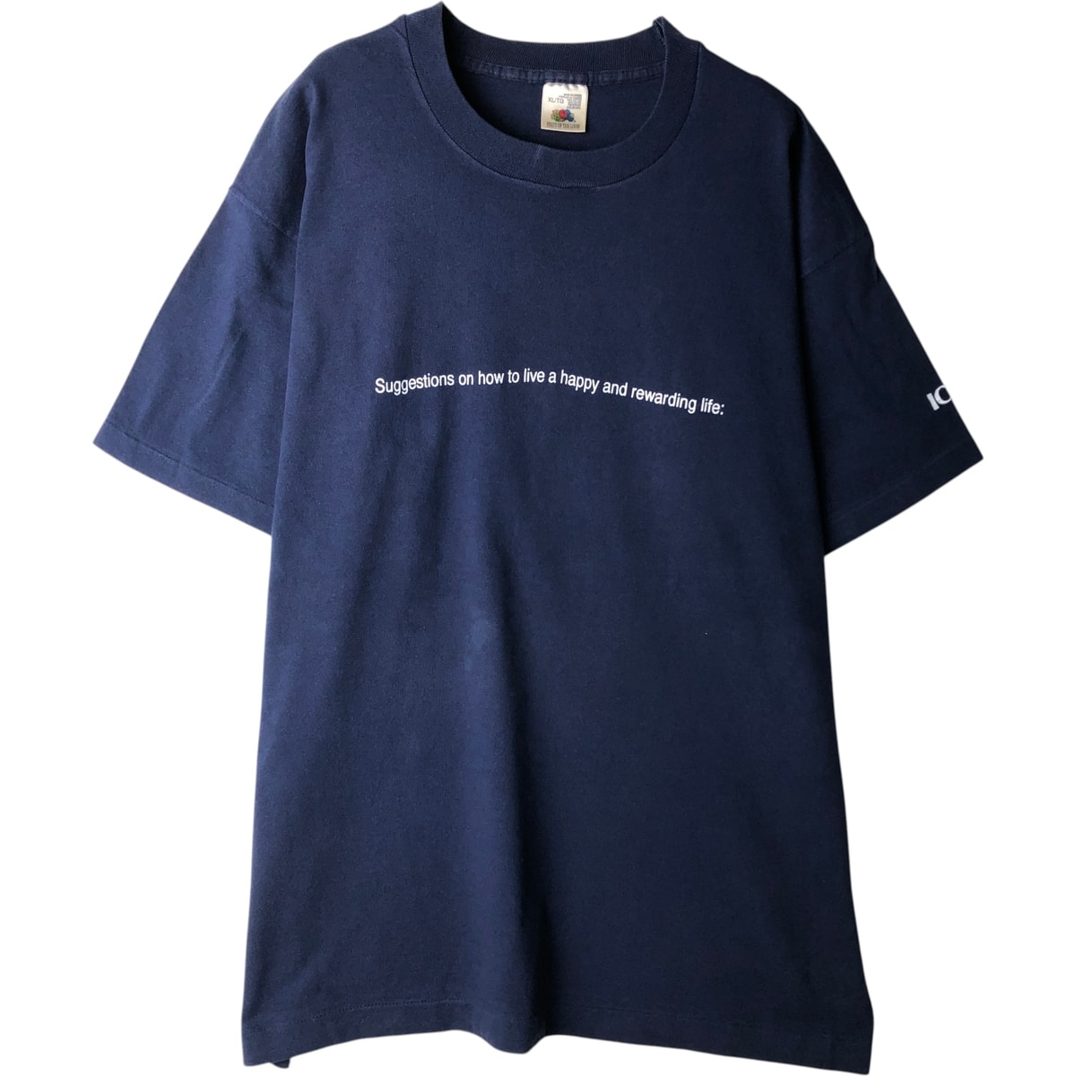 古着 90年代 フルーツオブザルーム FRUIT OF THE LOOM メッセージプリントTシャツ カナダ製 メンズXL相当 ヴィンテージ/eaa618316