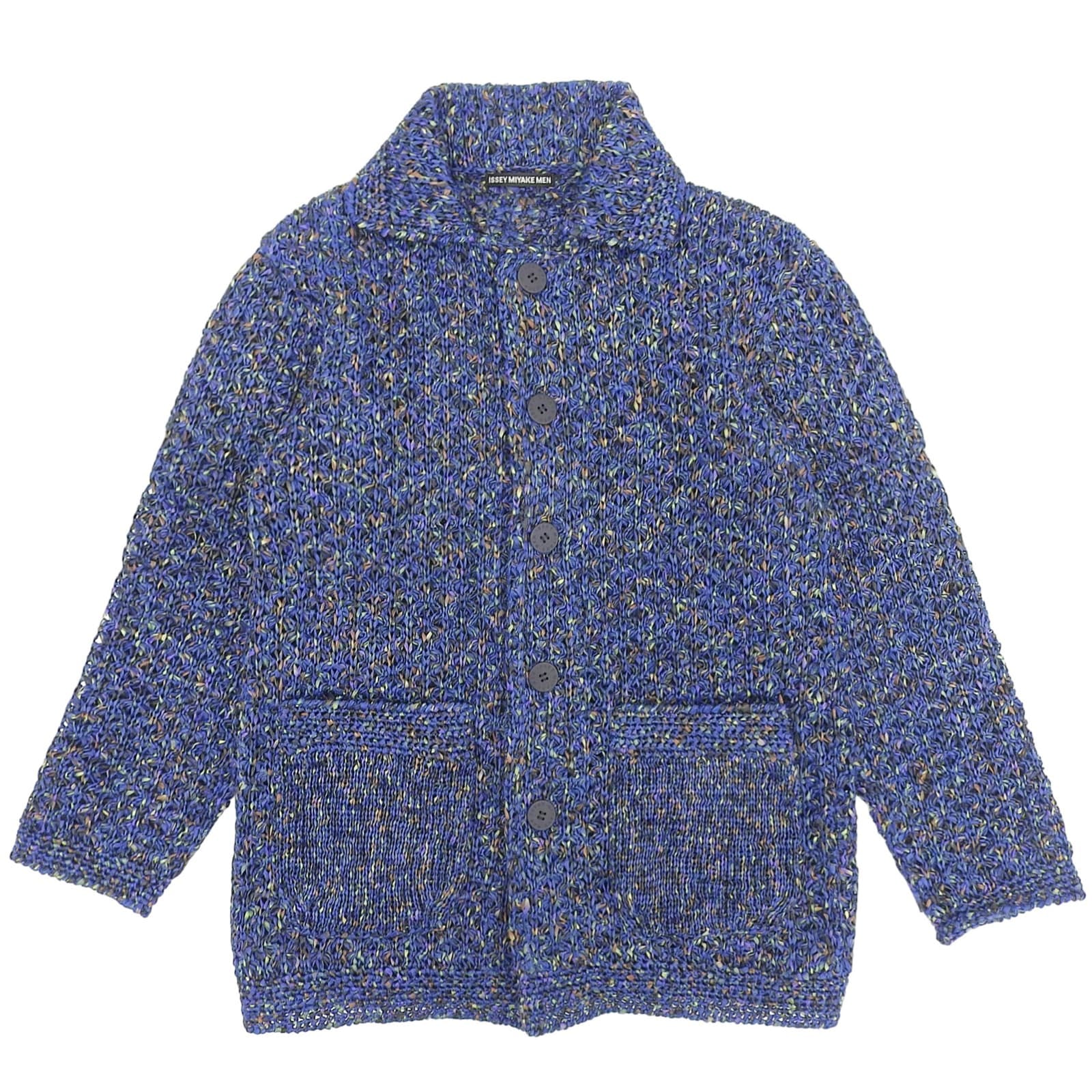 極美品 イッセイミヤケ メン ジャケット ブルー メンズ 1 ME61KO165