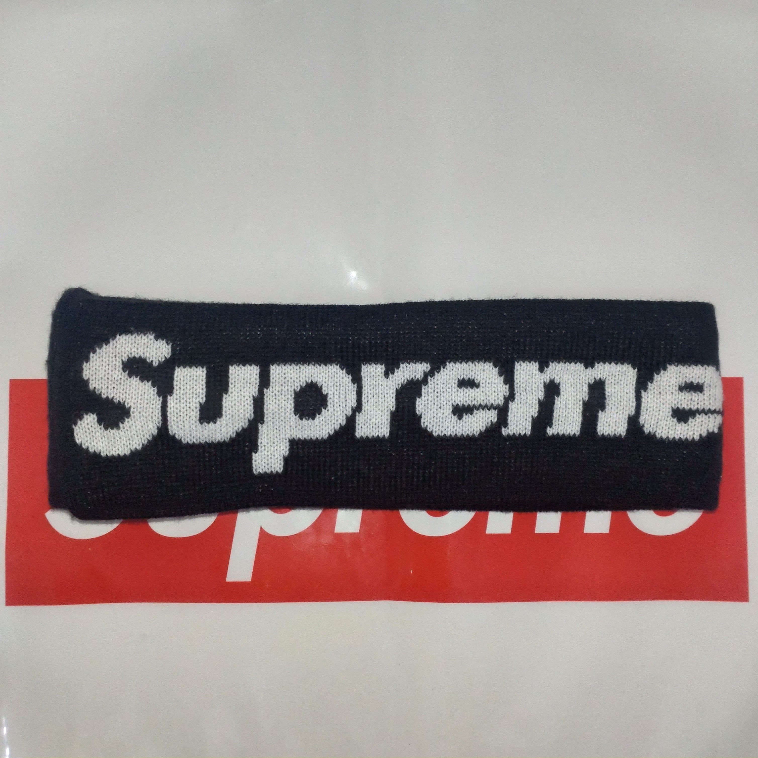 Supreme / New Era® Big Logo Headband "Black"