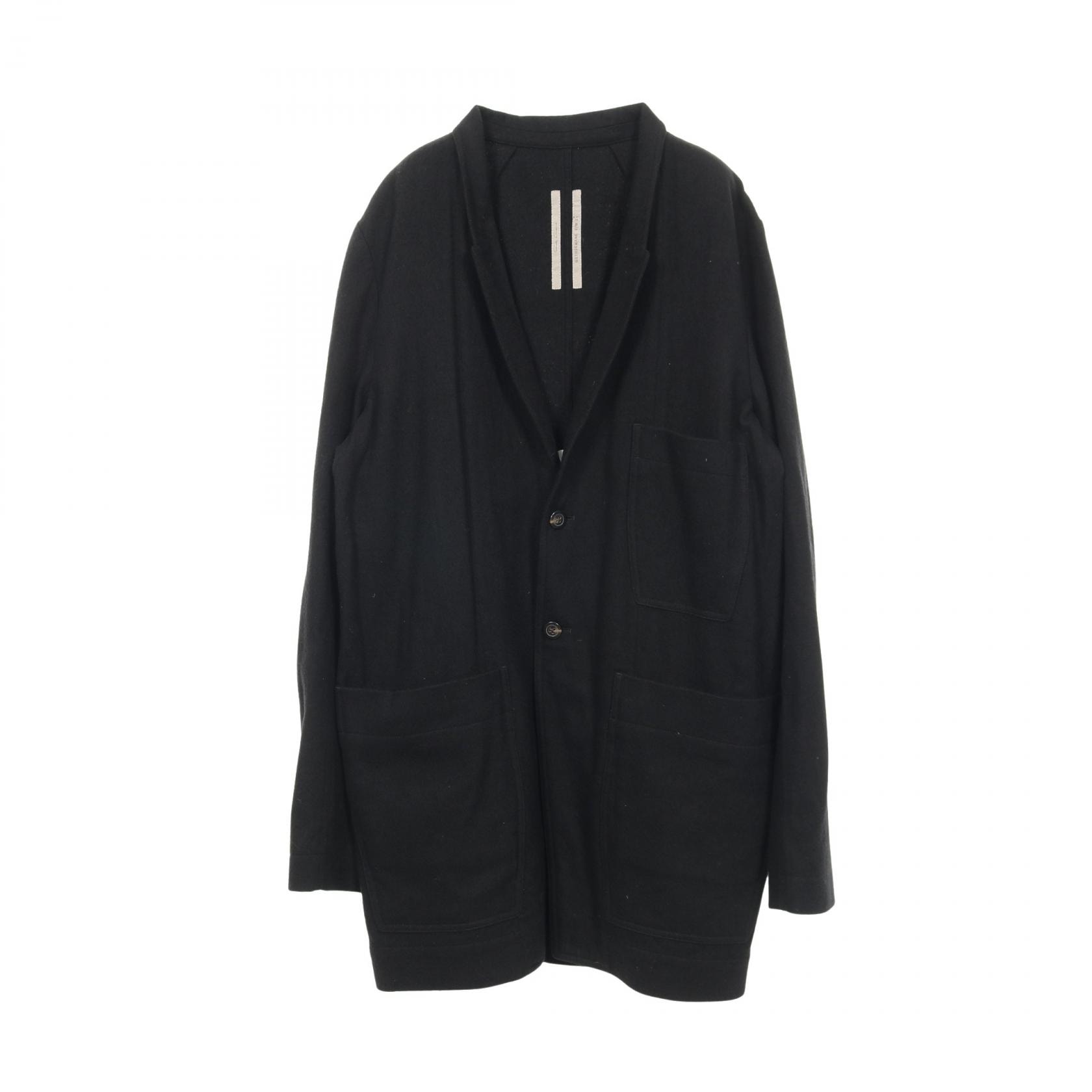 リックオウエンス Rick Owens LIDO JACKET テーラードジャケット 衣料品 アウター ウール コットン メンズ ブラック系 【中古】