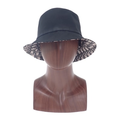 ディオール Dior Teddy-D ボブ 95TDD923A130_C900 ハット コットン ブラック 57 レディース メンズ【中古】【ABランク】