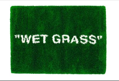 OFF-WHITE / IKEA MARKERAD "WET GRASS" Rug "Green"
